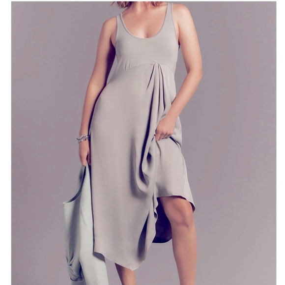 Anthropologie Gemini twofer sweater dress sage green color - Picture 4 of 8